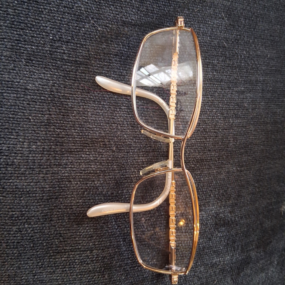Laura Biagiotti Gold Chain-Link Eyeglass Frames – LB 80321 (Made in Italy)
